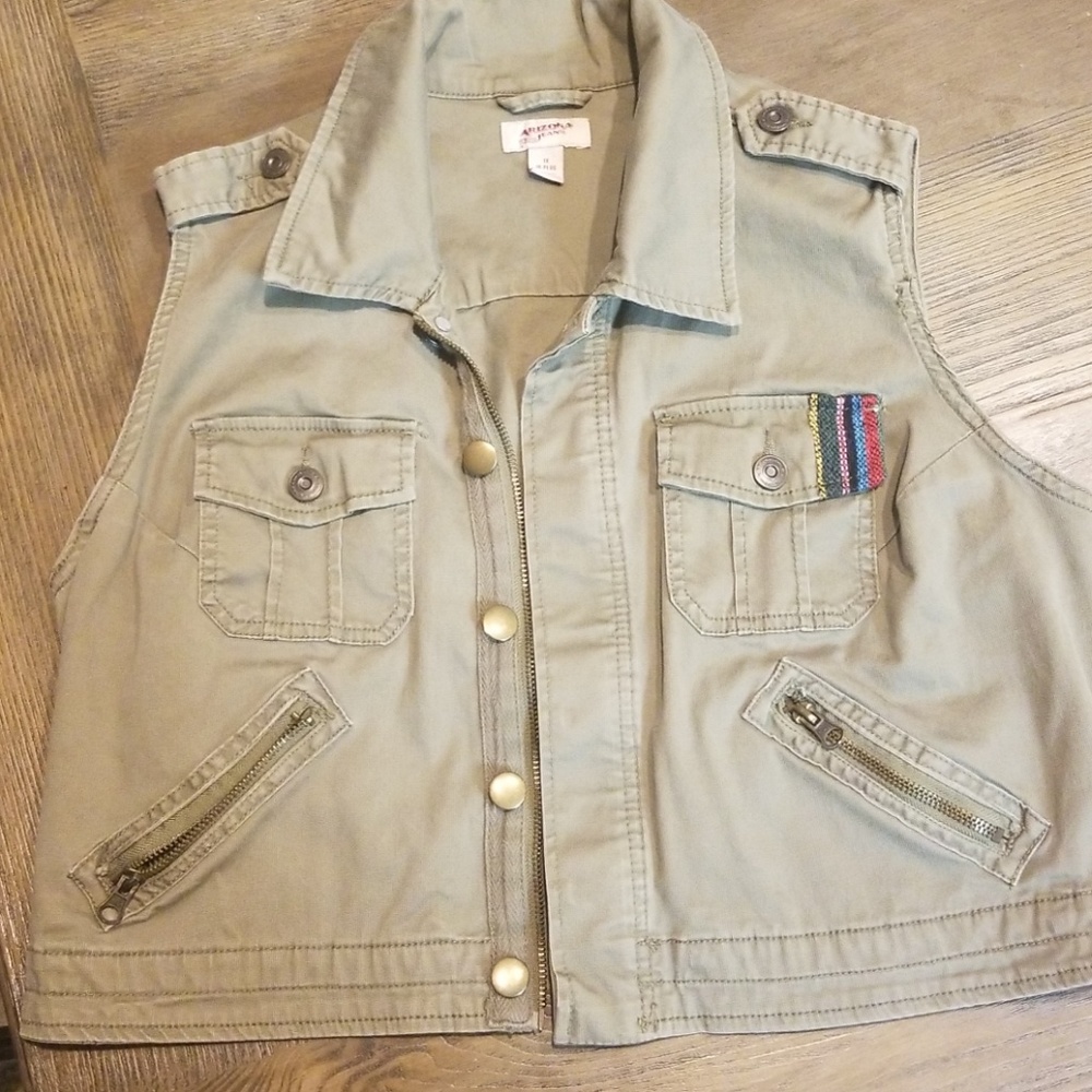 Juniors Plus Army Vest